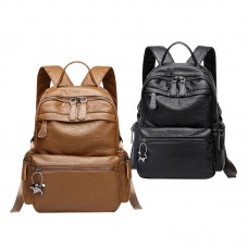 Wild Large Capacity Leather Backpack