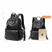 Wild Large Capacity Leather Backpack